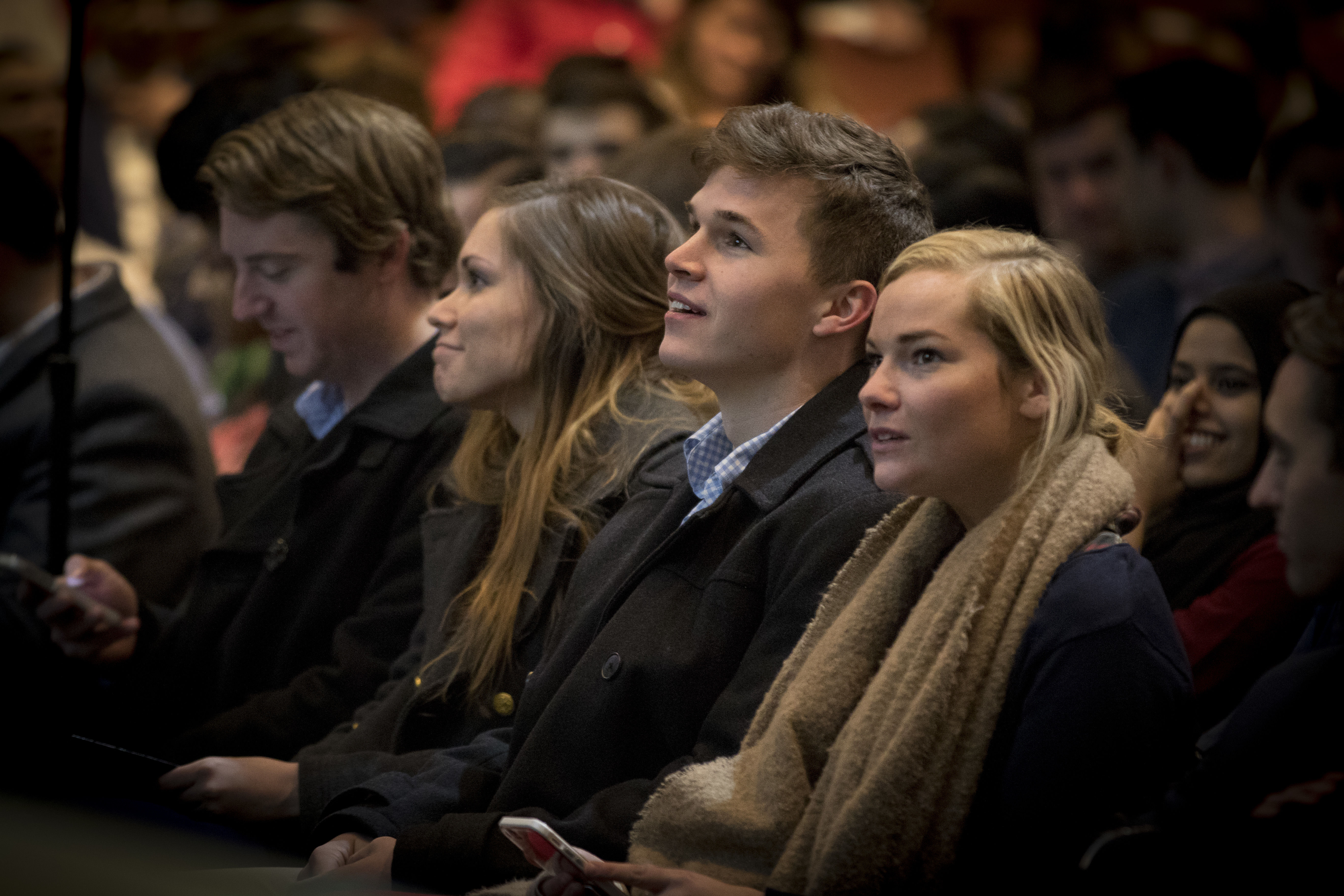 Students in the audience during a Research Day event.