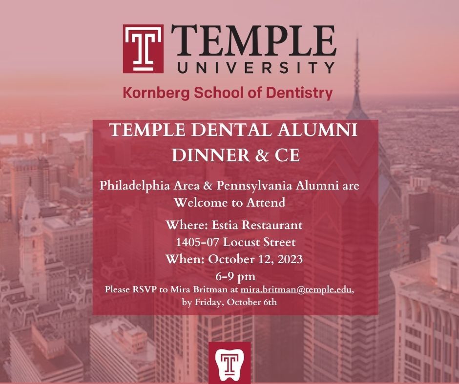 Alumni Events | Temple University Kornberg School Of Dentistry