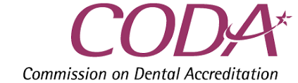 Logo for the Commission on Dental Accreditation.